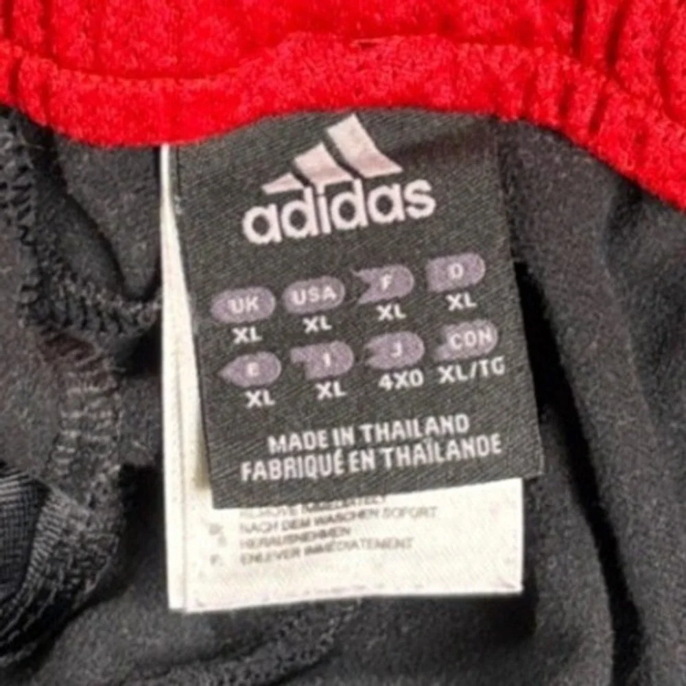 Adidas Y2K Track Pants Mens XL‎ Black 3 Stripe Zip Pocket Athleisure Streetwear